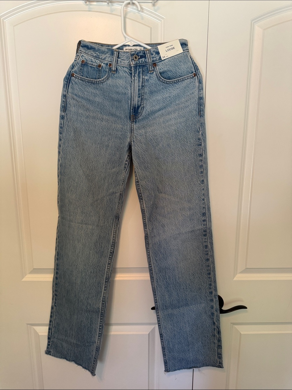Abercrombie & Fitch Light Wash Straight-Leg Jeans